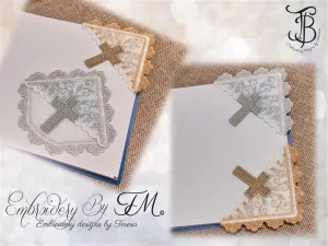 Corner bookmark FSL/ Cross / 4x4 hoop