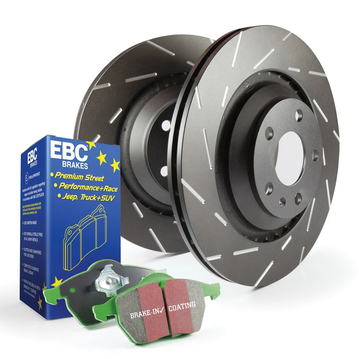 EBC Brakes S2KF1281 S2 Kits Greenstuff 2000 and USR Rotors